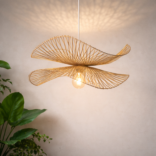 Handmade Bamboo Chandelier Lamp for Pendant Lights