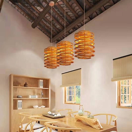 Bamboo Basket Light Rattan
