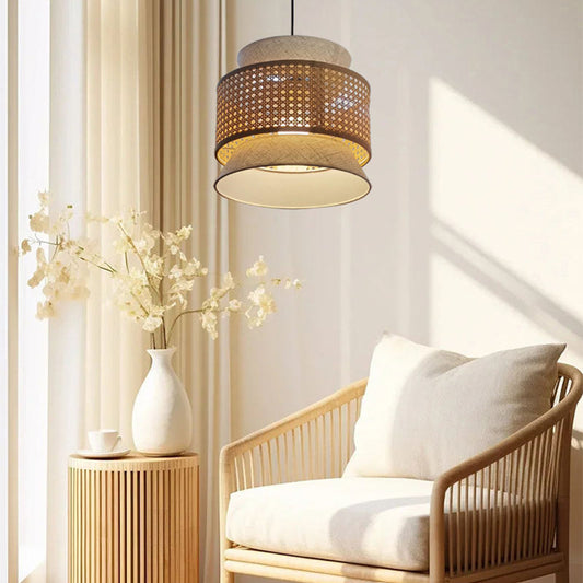 Bamboo Weave Chandelier lamp Light