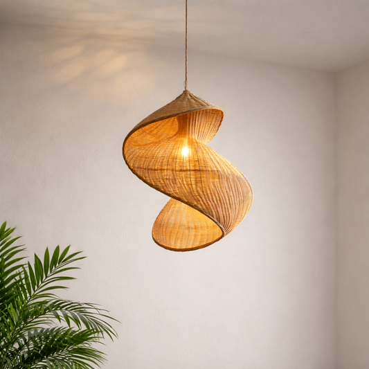 Cane handmade hanging light | WL-1o