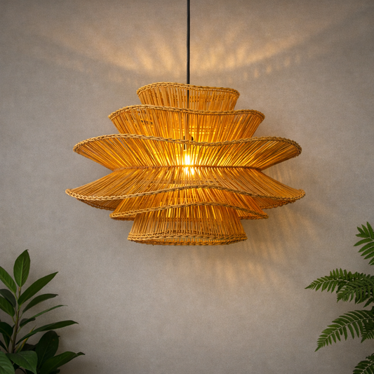 Cane Large Ceiling Lamp | Cane Pendant Lamp | WL-1t