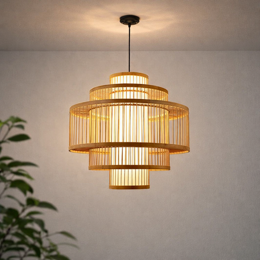 Bamboo Hanging lamp for your space | Rattan Pendant lamp WL-1x