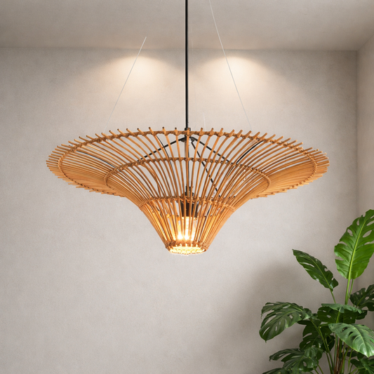 New Design Round Bamboo Hanging Light WL-1z