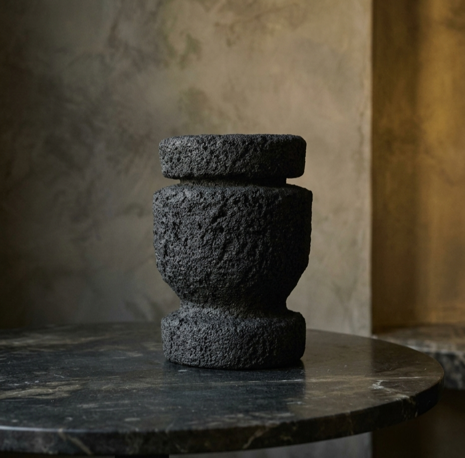 Premium Textured Sculptural Table Centerpiece Vase