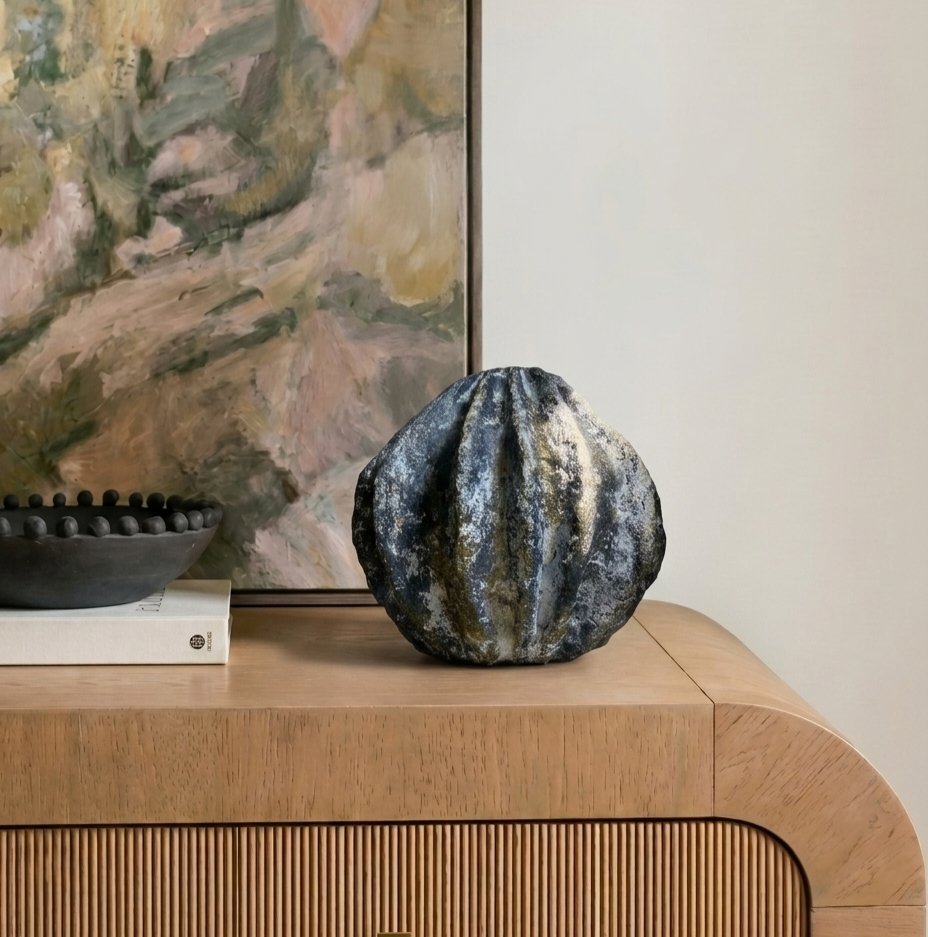 Handmade Textured Flower Vase | Designer Decorative Table Accent for Home & Events