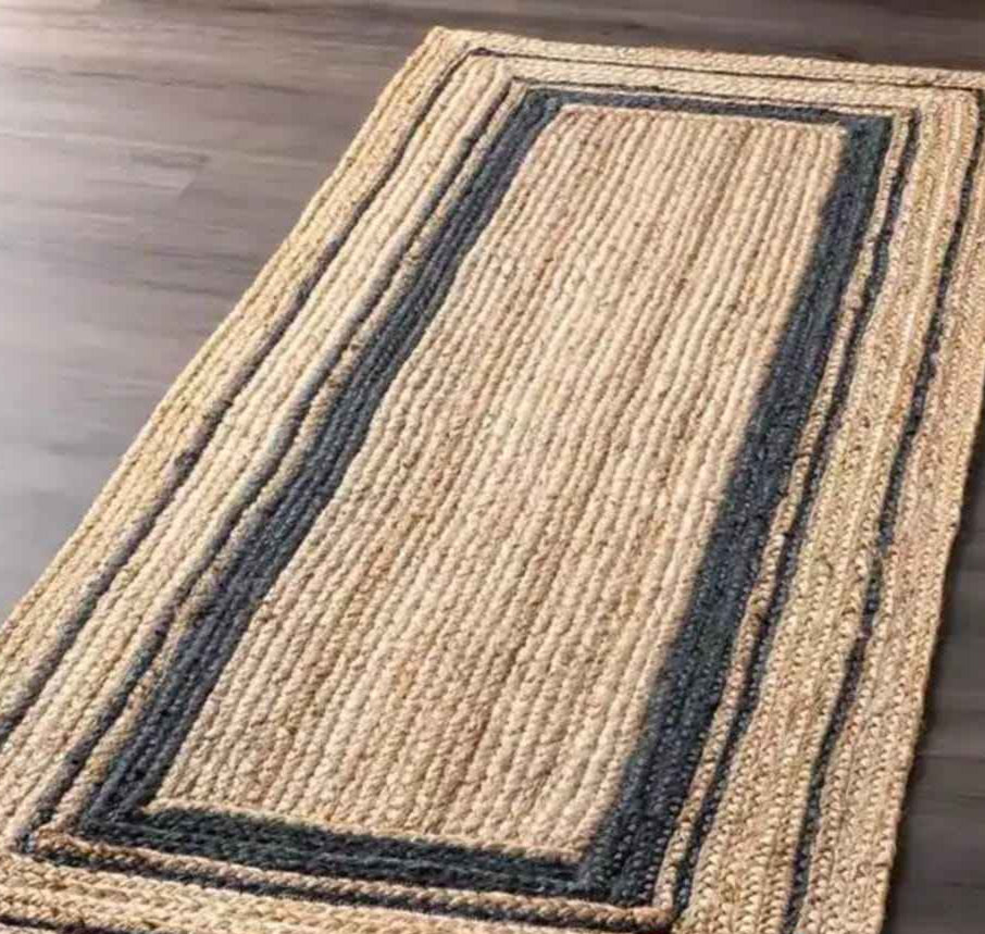 Handmade Jute carpet rustic modern look