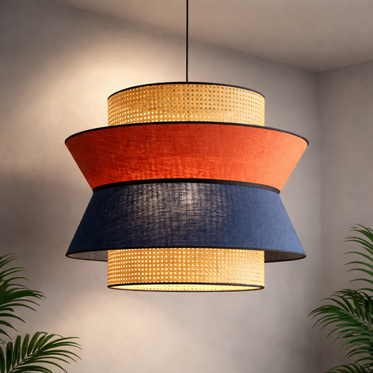 Japanese Ceiling Light Chandelier Rattan Lamp for your space