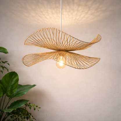 Handmade Bamboo Chandelier Lamp for Pendant Lights