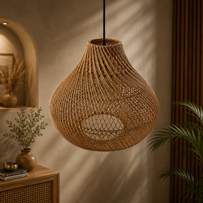 Handmade cane Pendant Lamp
