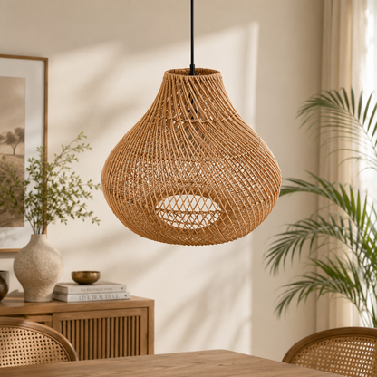 Handmade cane Pendant Lamp