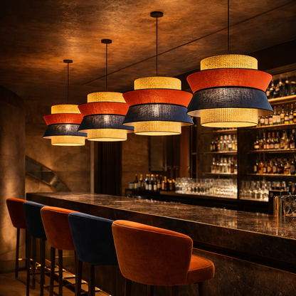 Japanese Ceiling Light Chandelier Rattan Lamp for your space