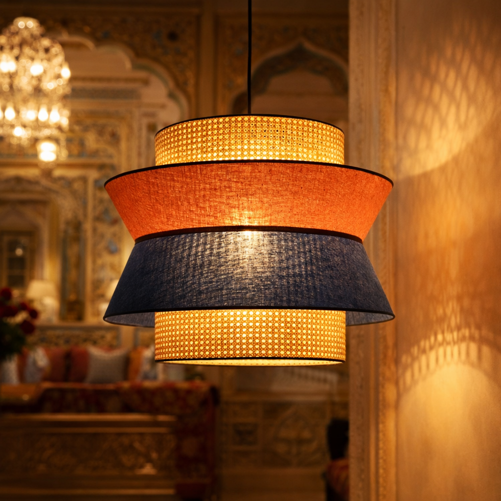 Japanese Ceiling Light Chandelier Rattan Lamp for your space