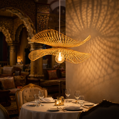 Handmade Bamboo Chandelier Lamp for Pendant Lights