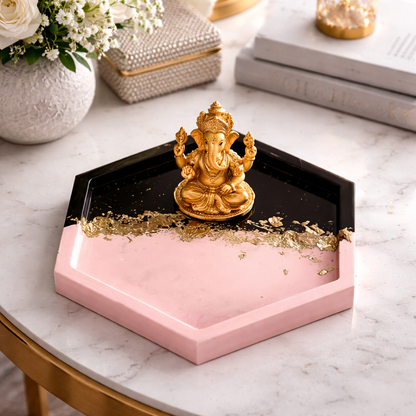 3-pack Luxe Trinket Tray Set| handcrafted costars and tray