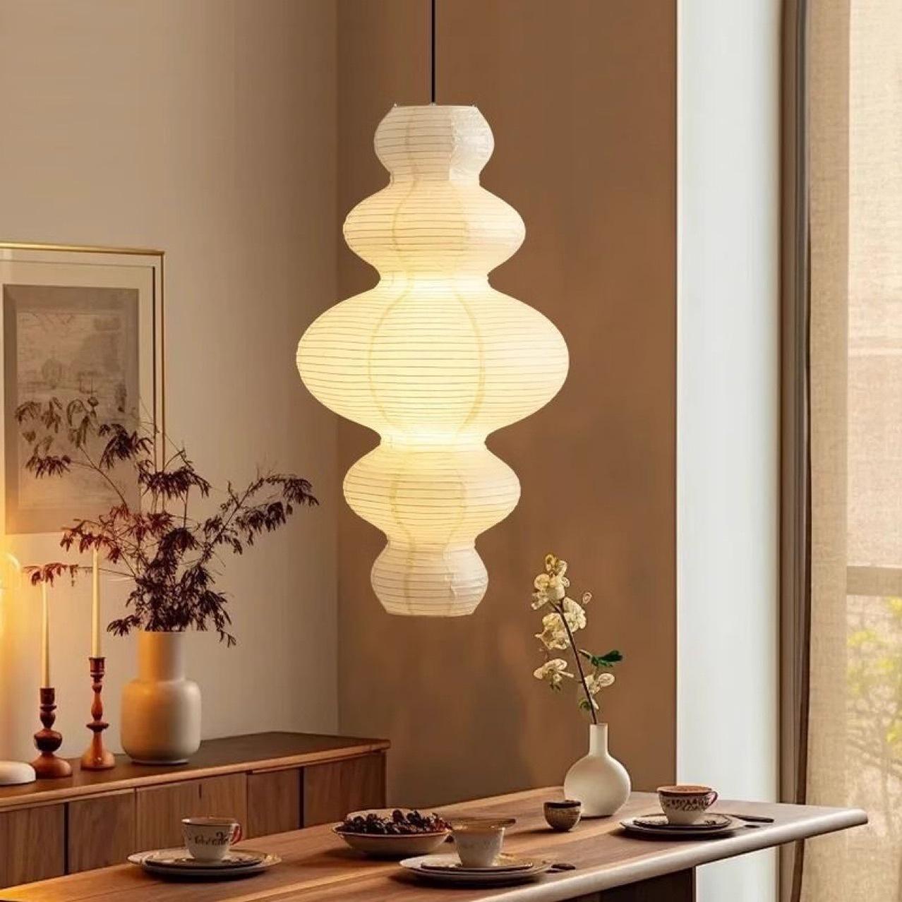 Chandelier Elegant Paper Art Pendant Lamp