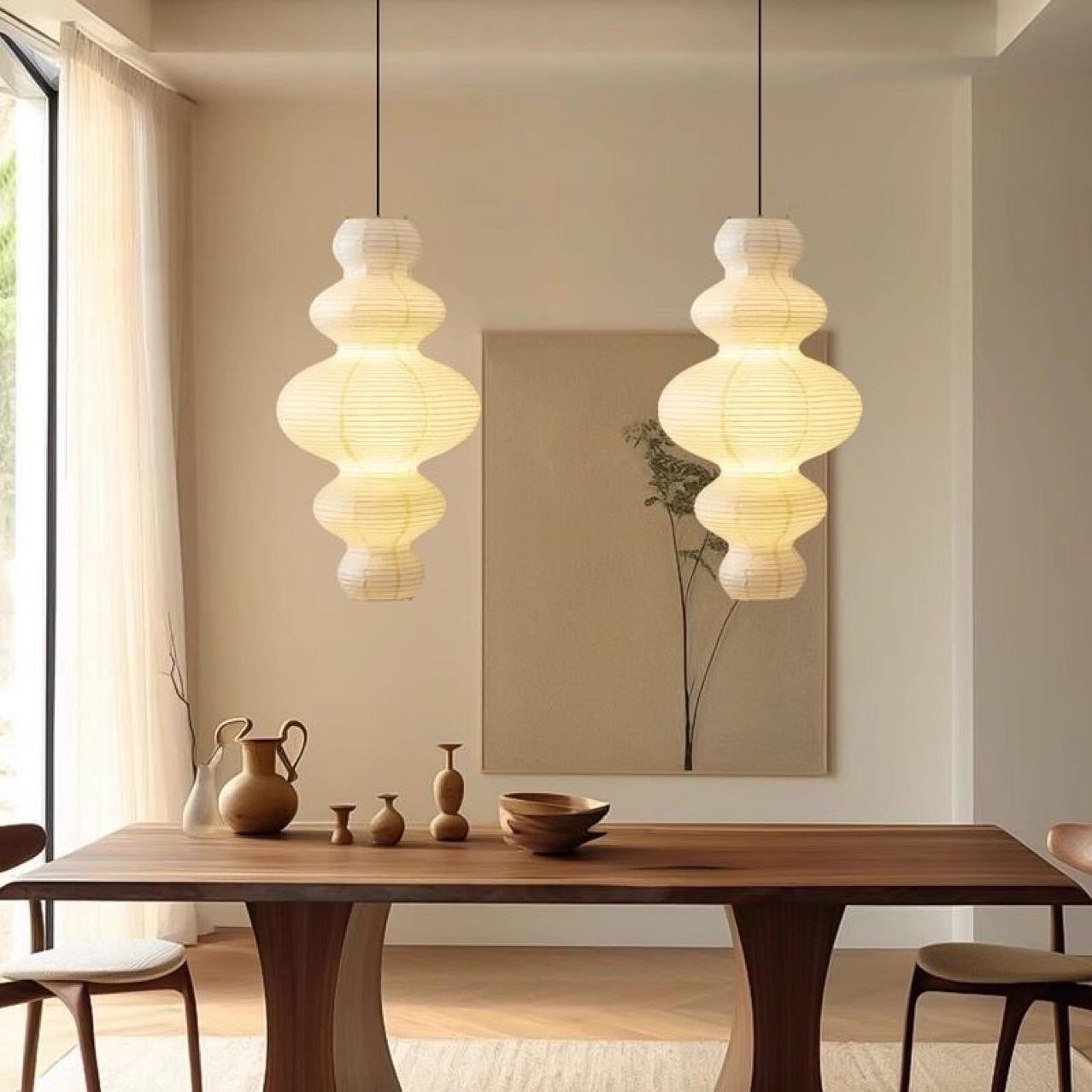 Chandelier Elegant Paper Art Pendant Lamp