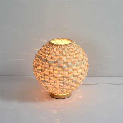 Woven Bamboo Table Lamp