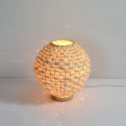 Woven Bamboo Table Lamp
