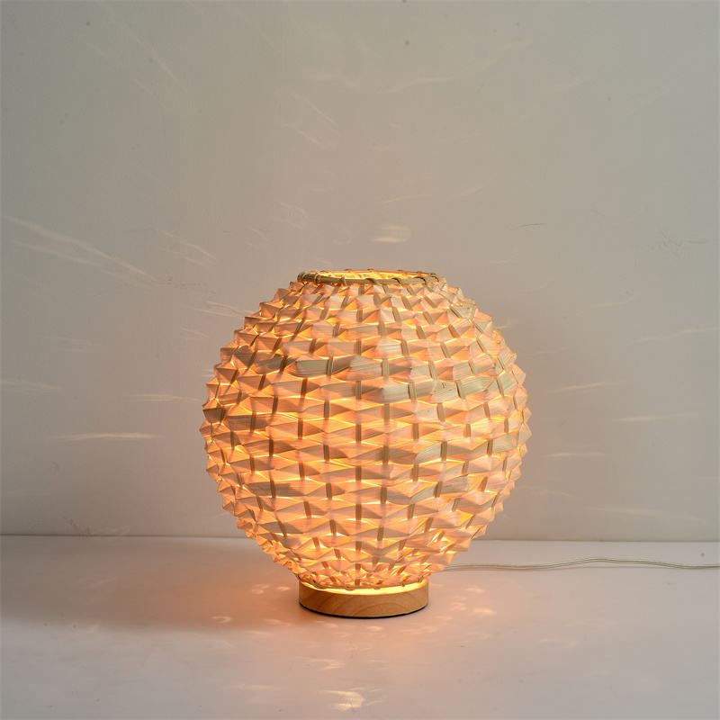 Woven Bamboo Table Lamp