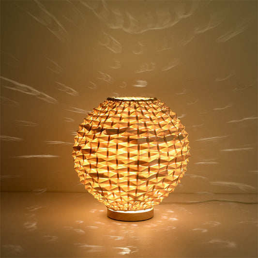 Woven Bamboo Table Lamp