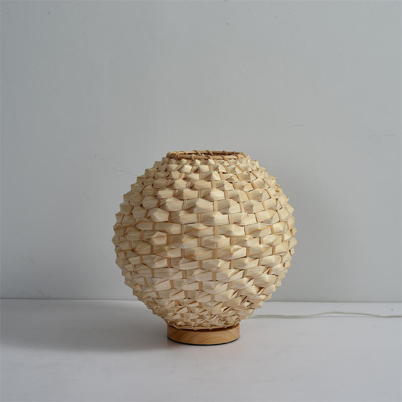 Woven Bamboo Table Lamp