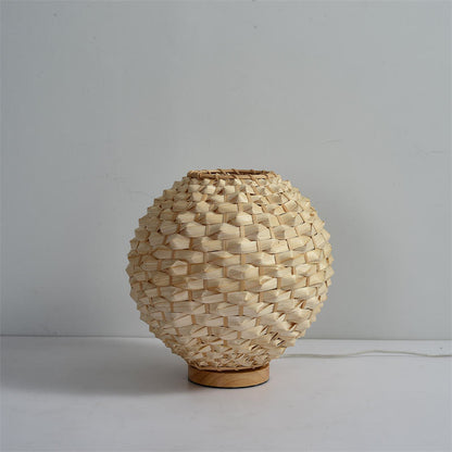 Woven Bamboo Table Lamp