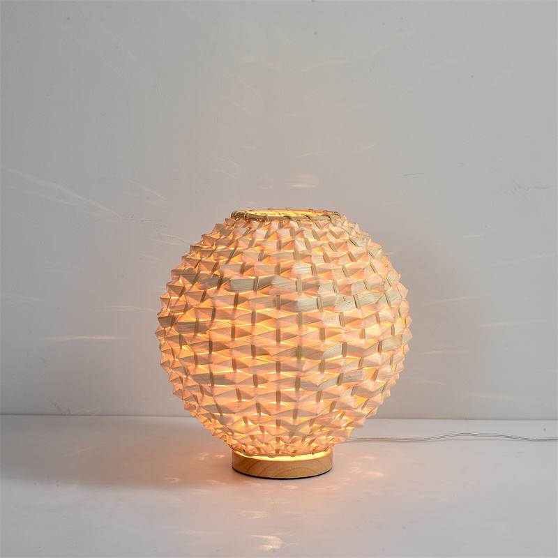 Woven Bamboo Table Lamp