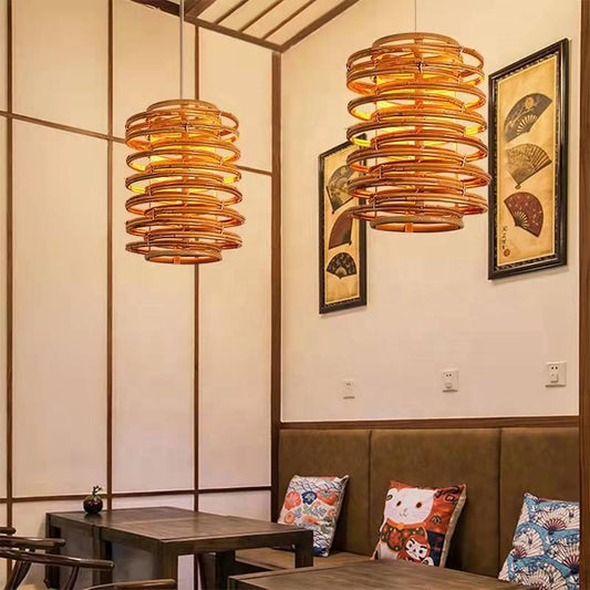 Bamboo Basket Light Rattan