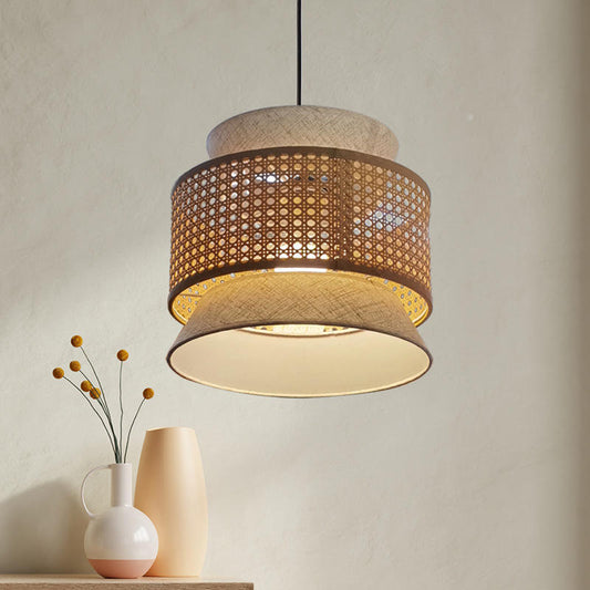 Bamboo Weave Chandelier lamp Light