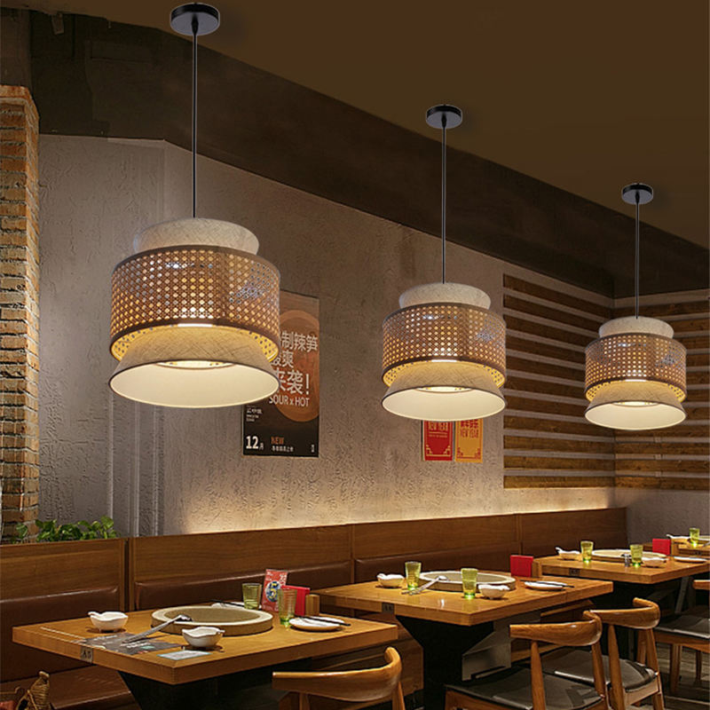Bamboo Weave Chandelier lamp Light