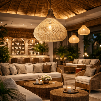 Pendant Lamp With Wooden Handle | Ideal for Residential & Commercial Space