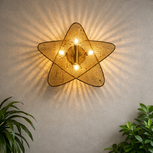 Cane Wall Lamp | Rattan Wall lamp for bedrooms