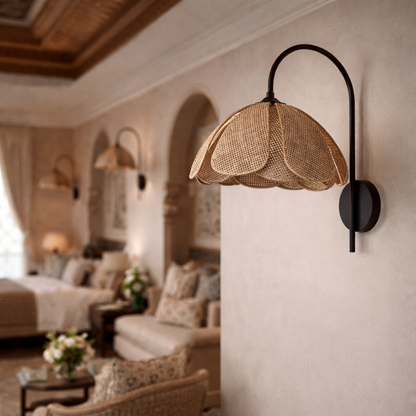 Handmade Cane Wall Lamp | Rattan Wall Lamp for your home and hotel