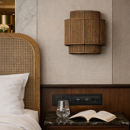 Natural Jute Wall Lamp for your space