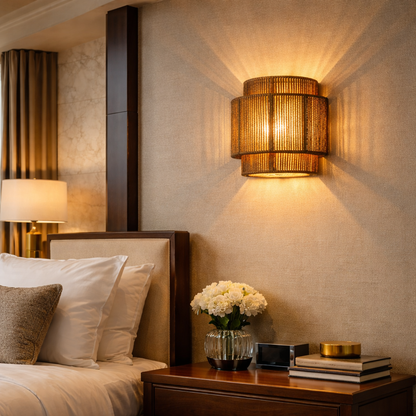 Natural Jute Wall Lamp for your space
