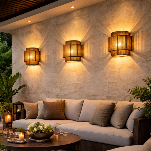 Natural Jute Wall Lamp for your space