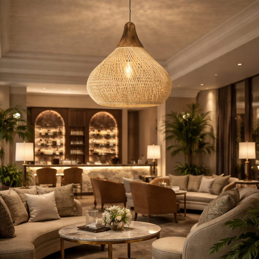 Pendant Lamp With Wooden Handle | Ideal for Residential & Commercial Space