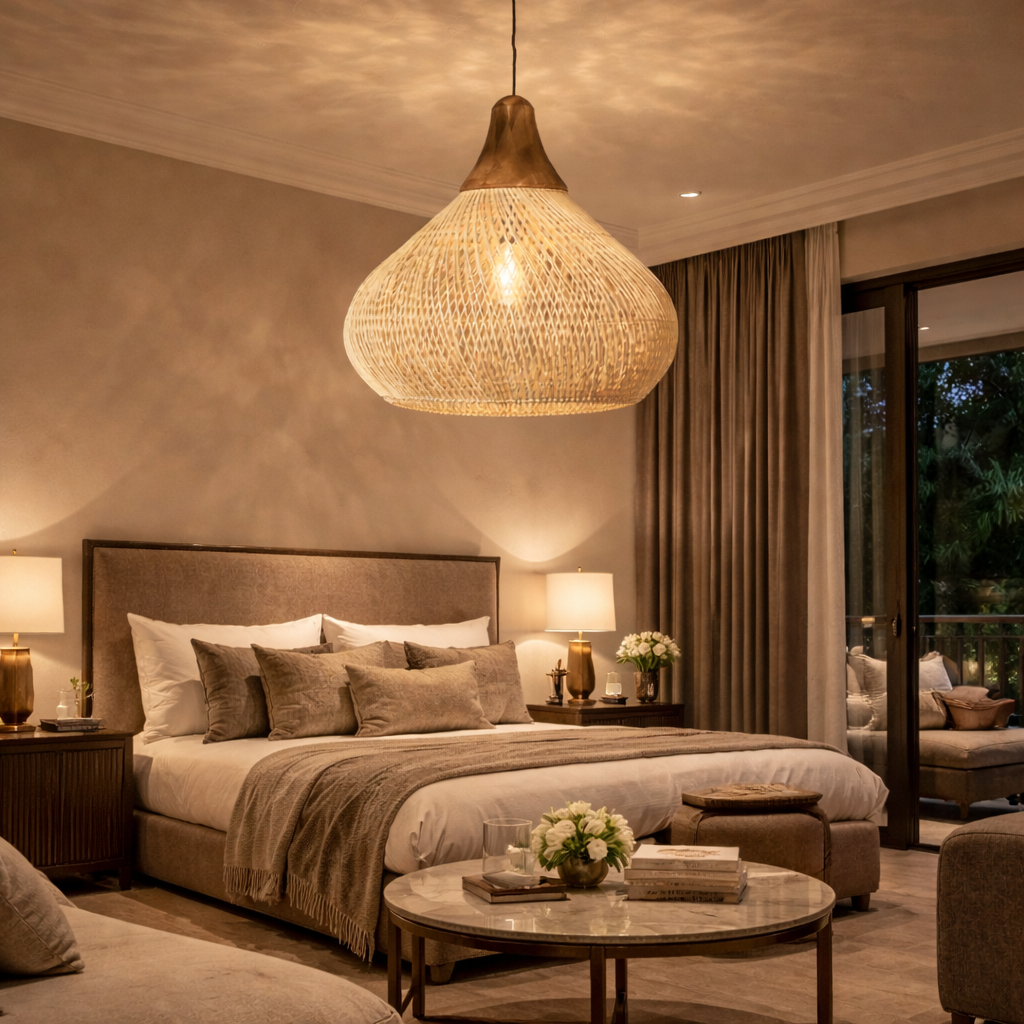 Pendant Lamp With Wooden Handle | Ideal for Residential & Commercial Space