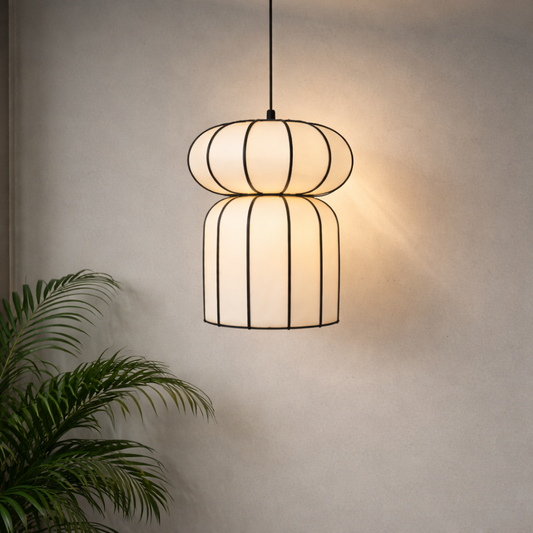 Japanese style classic fabric handmade lamp