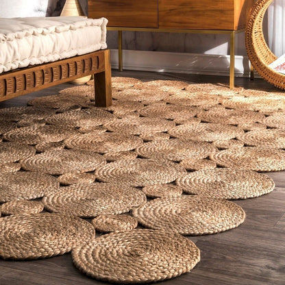 Trendy design hand made jute rug
