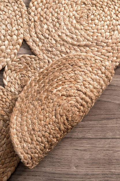 Trendy design hand made jute rug