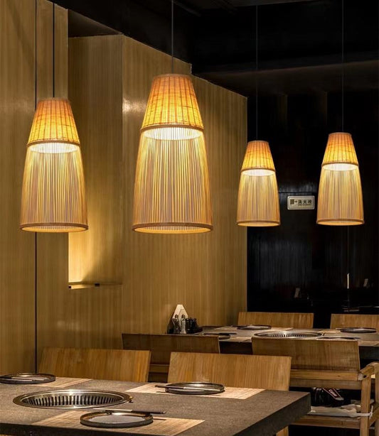 Bamboo Lamp chandilar