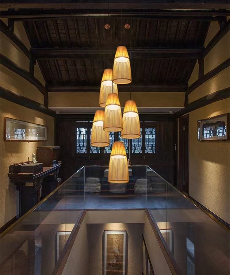 Bamboo Lamp chandilar