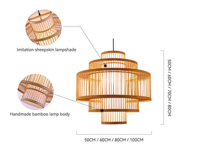 Wood Shade Pendant Light