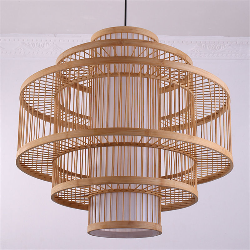 Wood Shade Pendant Light