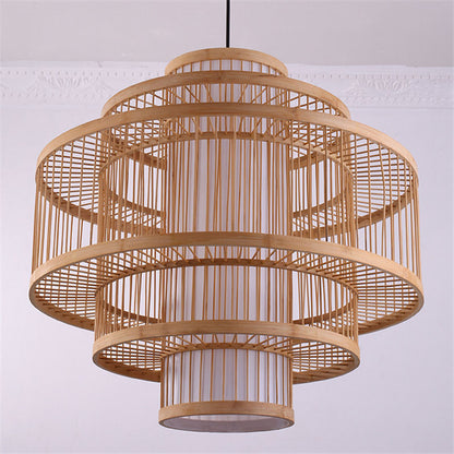 Wood Shade Pendant Light