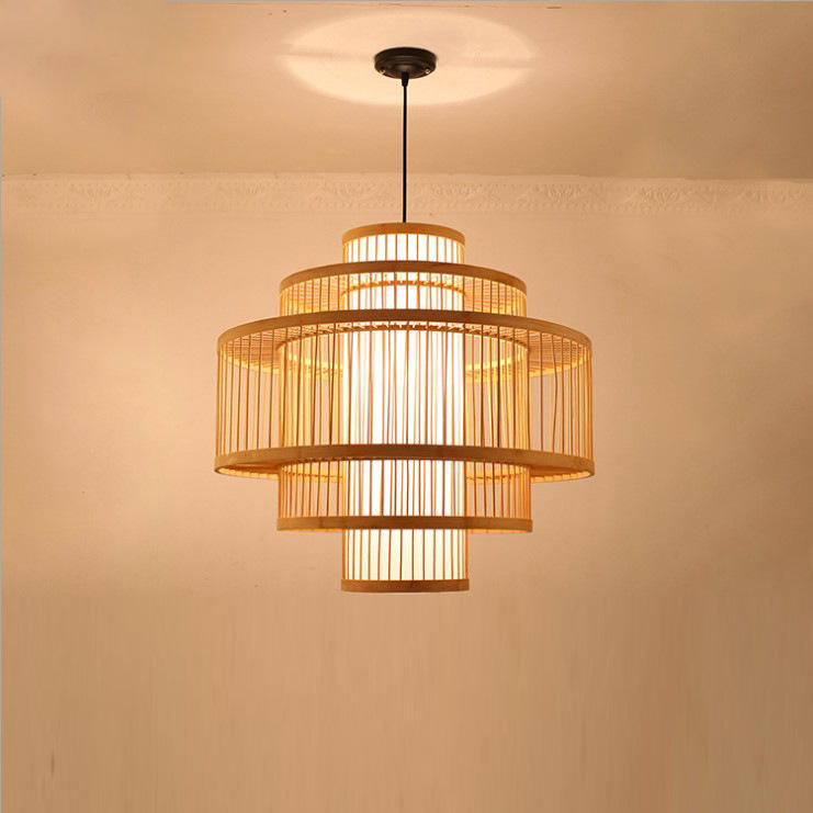 Wood Shade Pendant Light