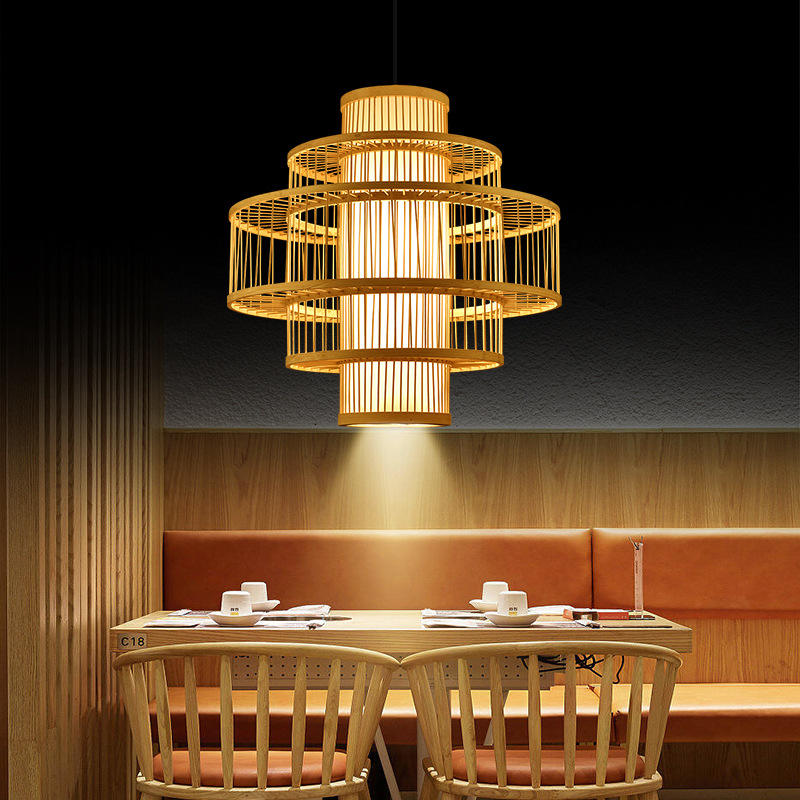Wood Shade Pendant Light