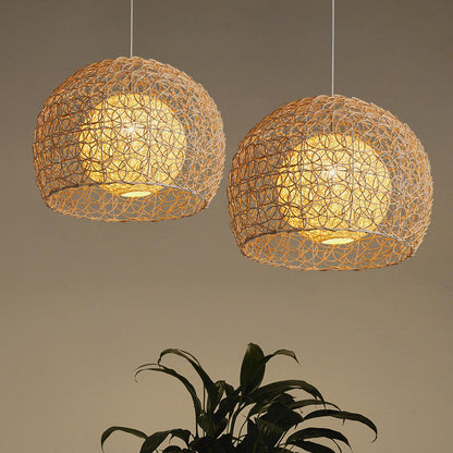 Rattan Chandelier