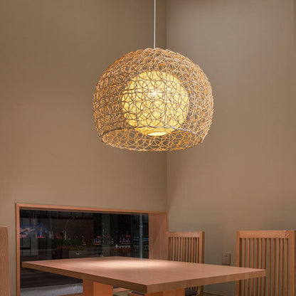 Rattan Chandelier